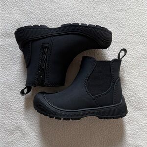 Cat & Jack Black Kids Boots